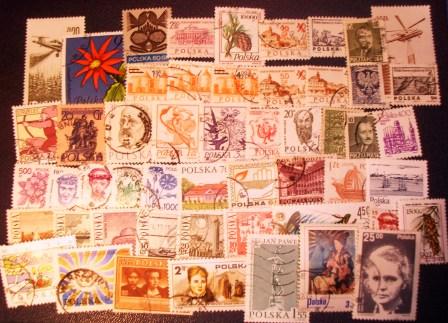 00718 50 Briefmarken aus Polen